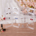 Household Transparent Earrings Necklace Storage Display Rack